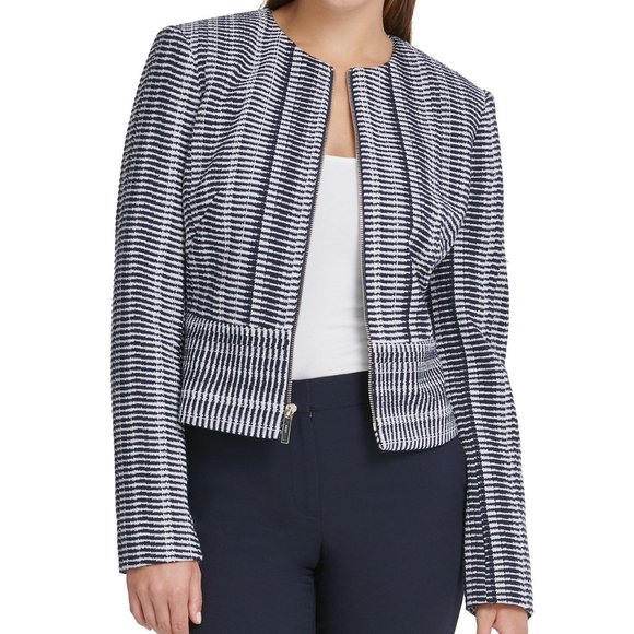 Dkny Jackets & Blazers - NWT DKNY Printed Zippered Jacket Size 12